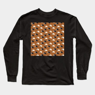 Camping Tents, Rust Palette Long Sleeve T-Shirt